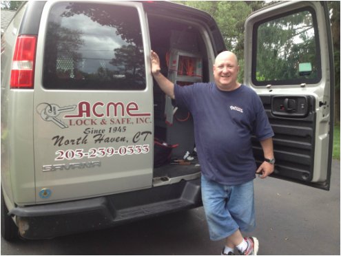 If you see Jerry Charm of Acme Lock & Safe around New Haven helping with locksmith work stop and say hi!